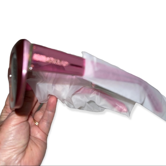 QUAY Real Me Sunglasses Pink Ombre Frame Brown Lenses Geometric Shape #160 NWT - Picture 9 of 11